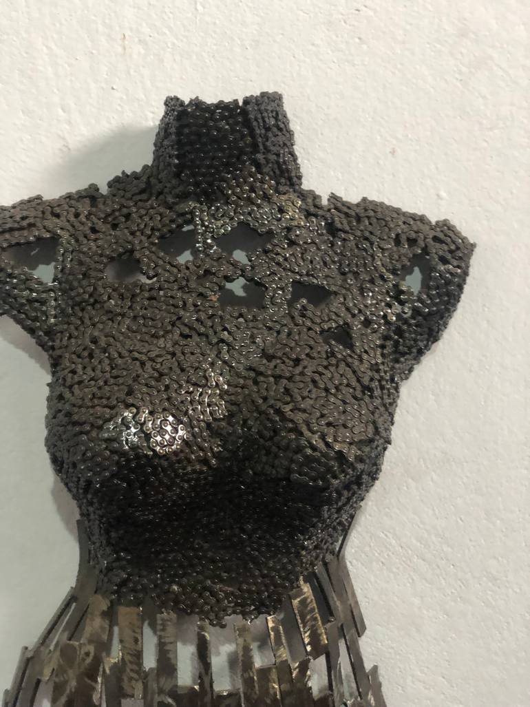 Original Abstract Body Sculpture by Steel  To Art