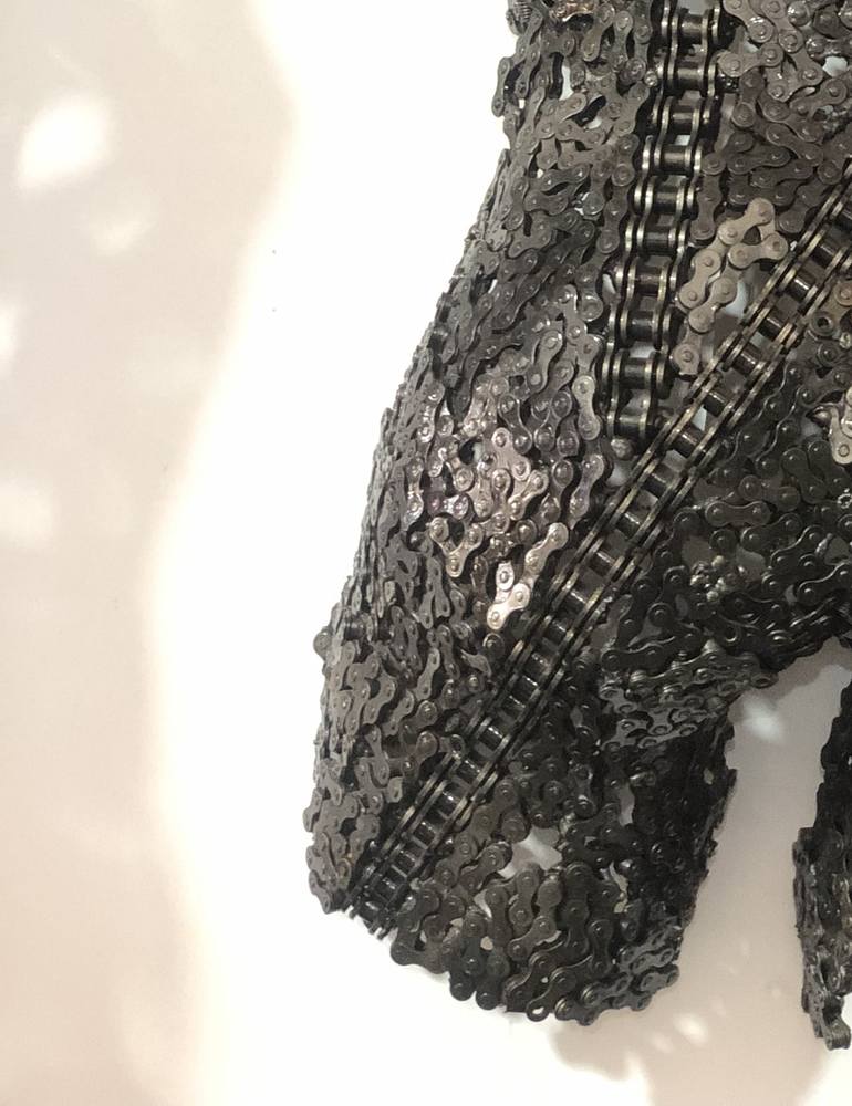 Original Abstract Body Sculpture by Steel  To Art