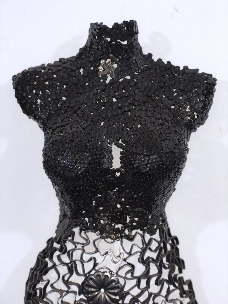 Original Abstract Body Sculpture by Steel  To Art