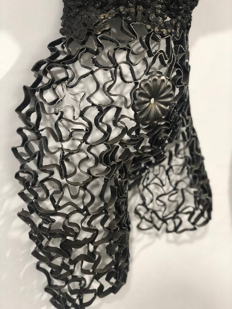 Original Abstract Body Sculpture by Steel  To Art