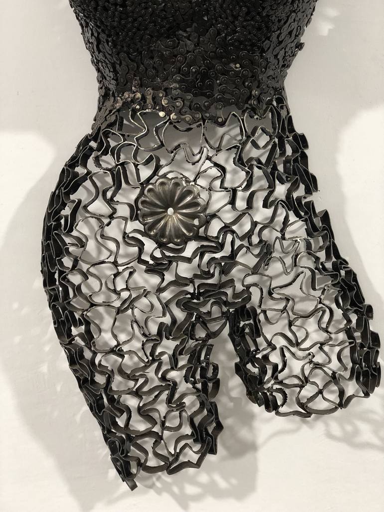 Original Abstract Body Sculpture by Steel  To Art