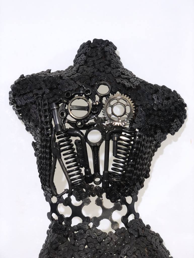 Original Abstract Body Sculpture by Steel  To Art