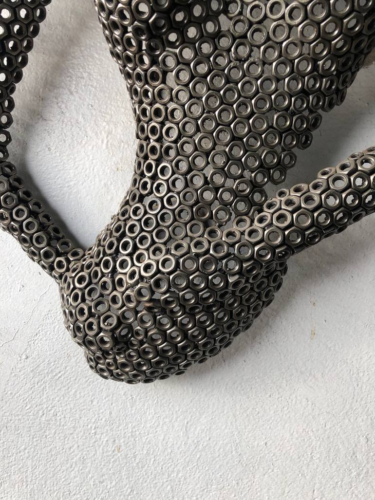 Original Abstract Body Sculpture by Steel  To Art