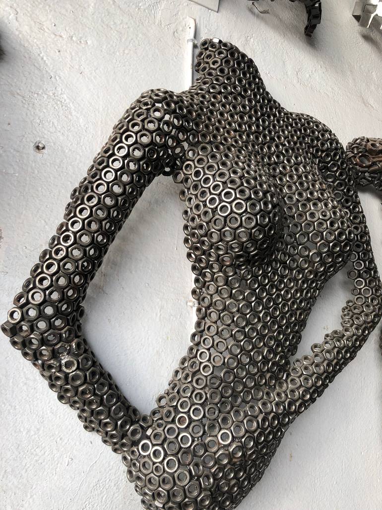 Original Abstract Body Sculpture by Steel  To Art