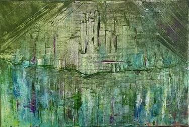 Original Abstract Cities Paintings by Sagal Hassan