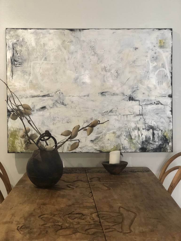 Original Abstract Expressionism Abstract Painting by Denize De Senneville