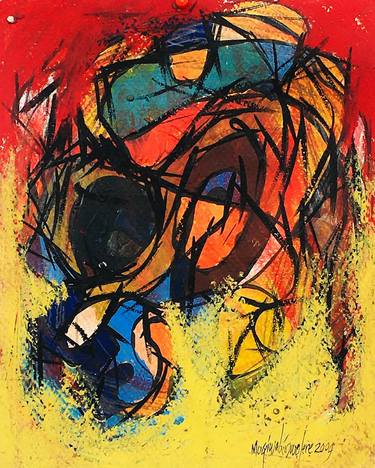 Original Abstract Expressionism Abstract Paintings by enifome ozuwo