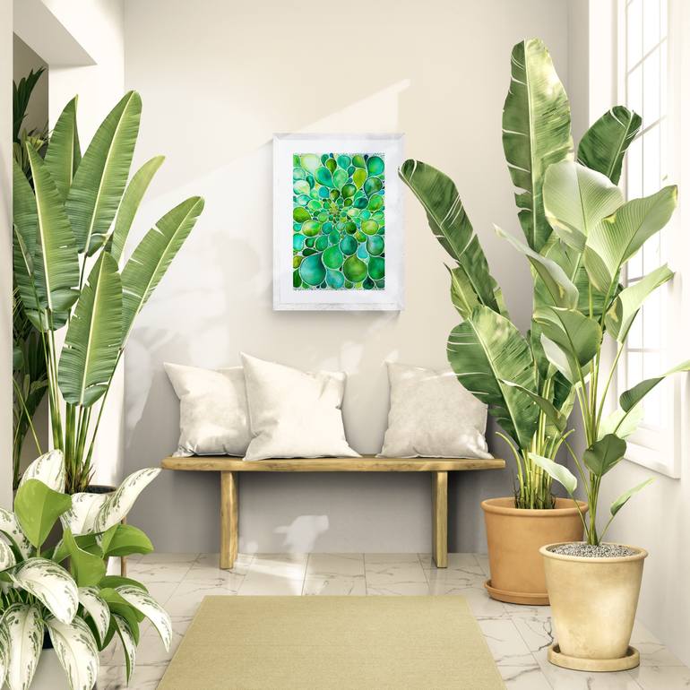 Original Art Deco Abstract Painting by Alona Bogachenko