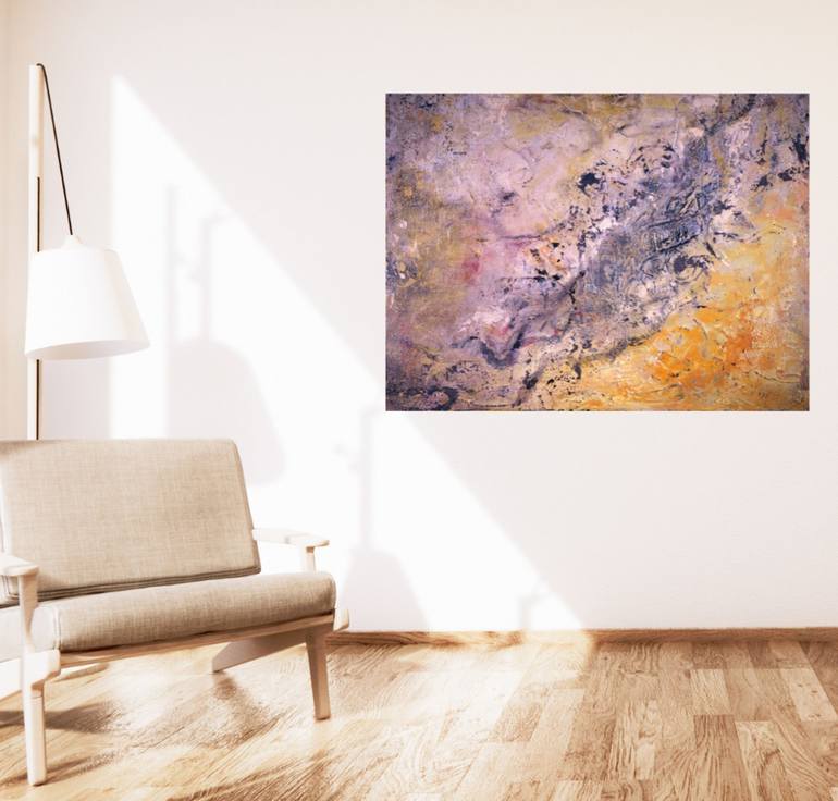 Original Abstract Expressionism Abstract Painting by Julia Dovonou 