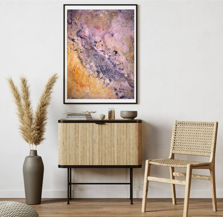 Original Abstract Expressionism Abstract Painting by Julia Dovonou 