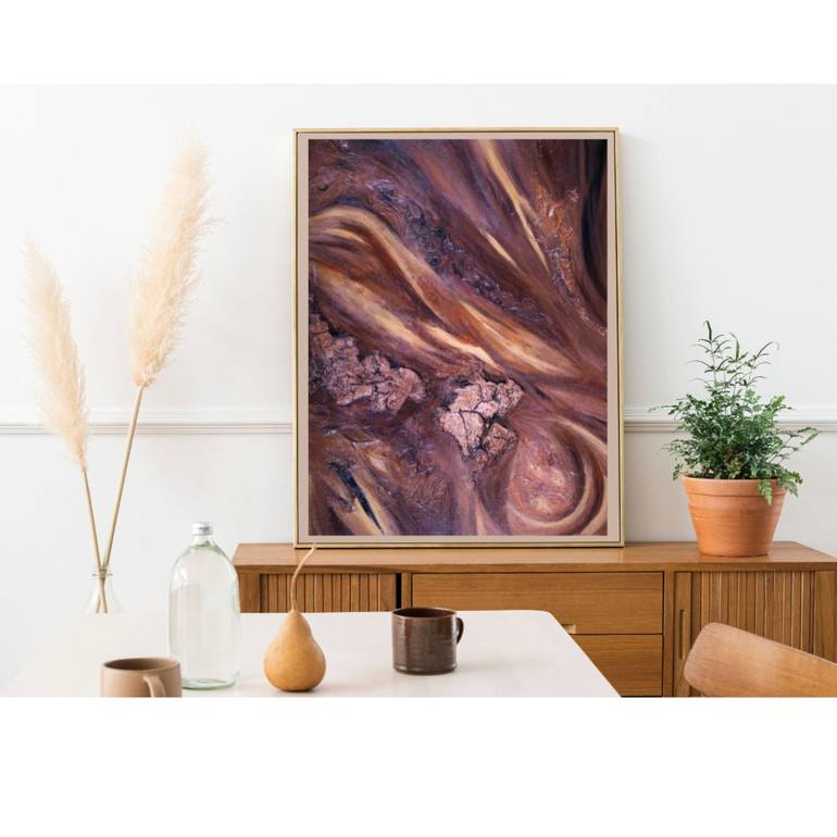Original Abstract Nature Painting by Julia Dovonou 