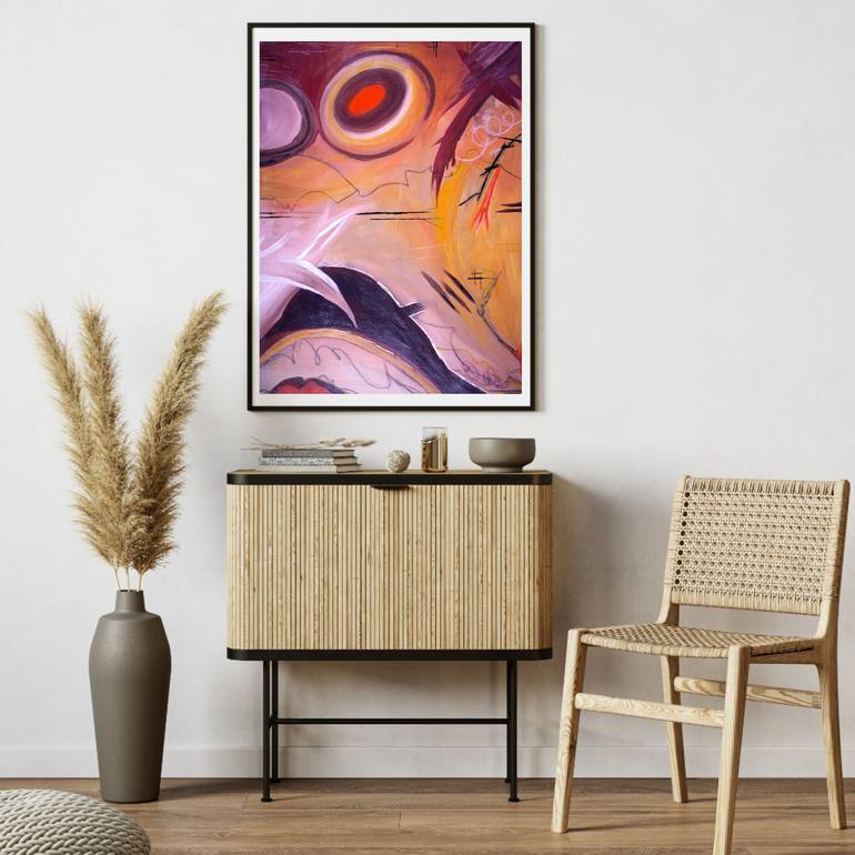 Original Contemporary Abstract Painting by Julia Dovonou 