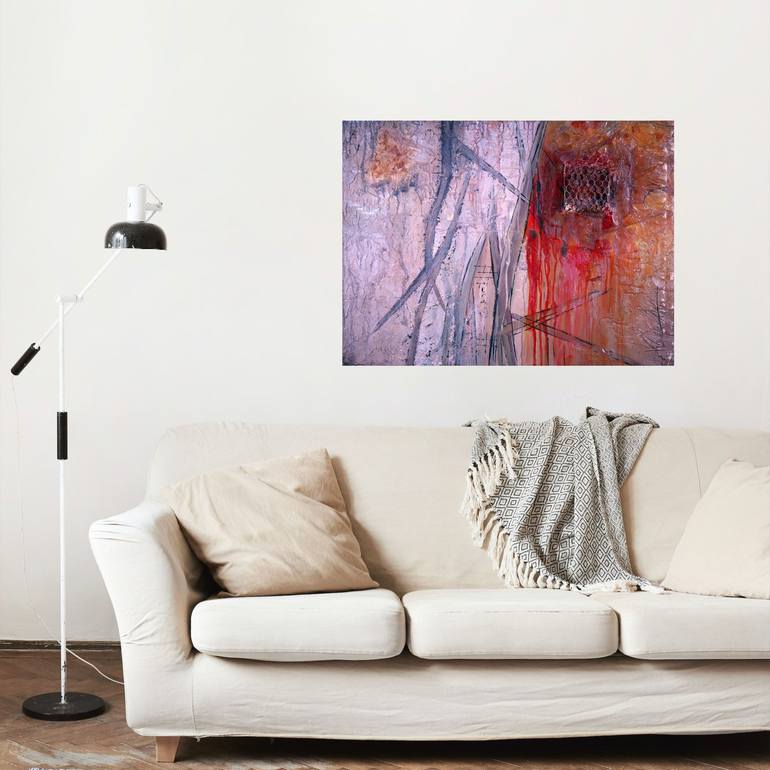 Original Contemporary Abstract Painting by Julia Dovonou 