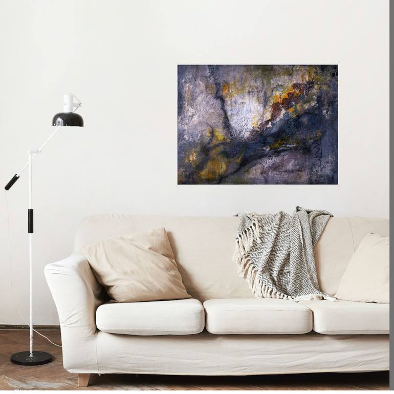 Original Abstract Expressionism Abstract Painting by Julia Dovonou 