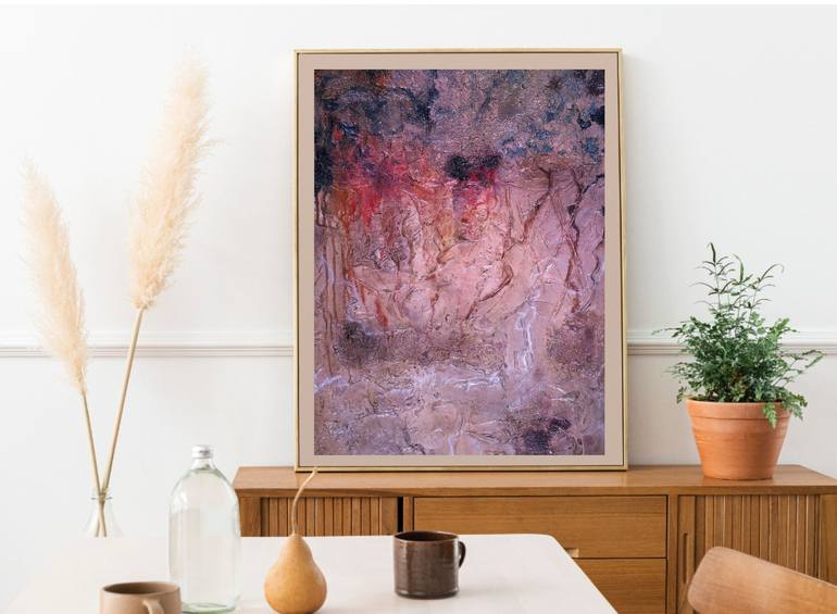 Original Abstract Expressionism Abstract Painting by Julia Dovonou 