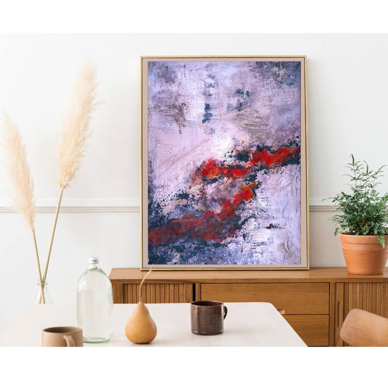 Original Abstract Expressionism Abstract Painting by Julia Dovonou 