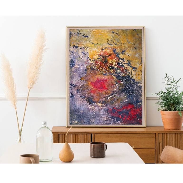 Original Abstract Expressionism Abstract Painting by Julia Dovonou 