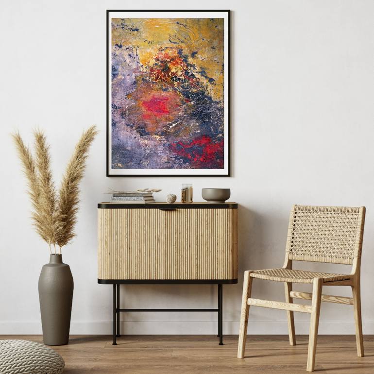 Original Abstract Expressionism Abstract Painting by Julia Dovonou 