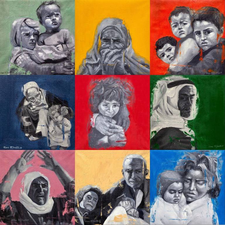 Original Contemporary Politics Painting by Nora Alshaikh