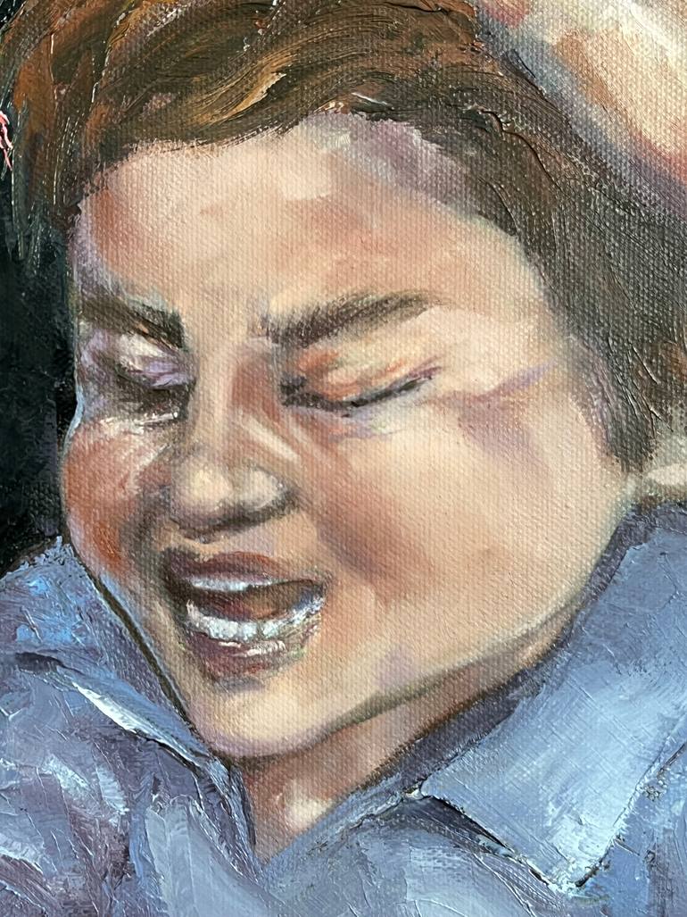 Original Surrealism People Painting by Nora Alshaikh