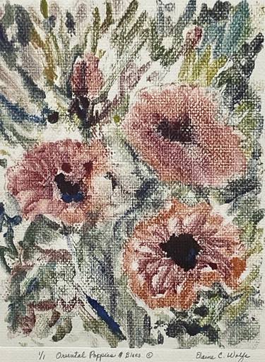 Original Fine Art Floral Printmaking by Elaine Wolfe
