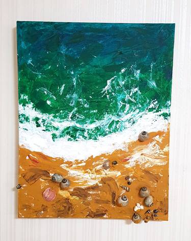 Print of Beach Paintings by denis Lee