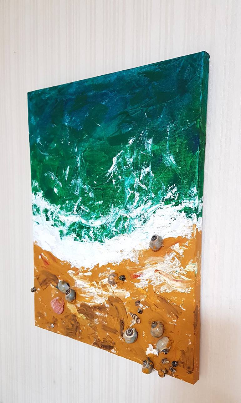 Original Beach Painting by denis Lee