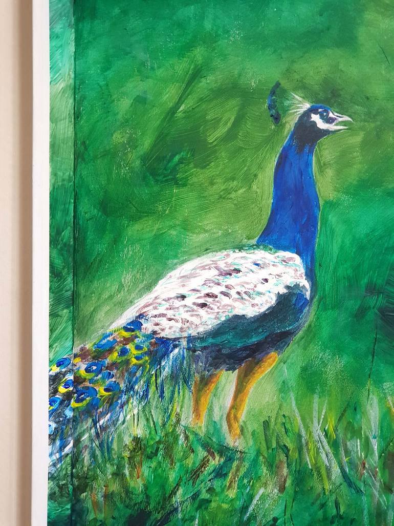 Original Impressionism Animal Painting by Denis Lee