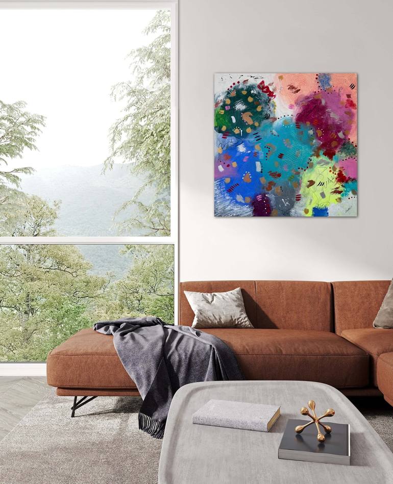 Original Contemporary Abstract Painting by Deborah Zaniolli