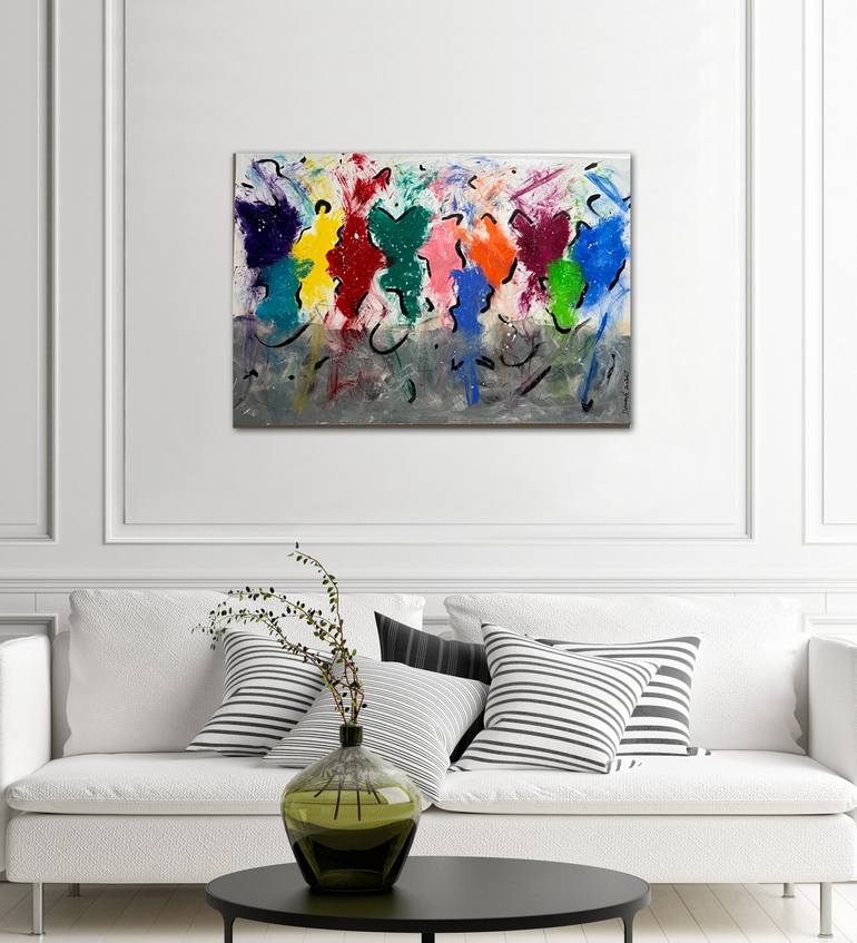 Original Contemporary Abstract Painting by Deborah Zaniolli