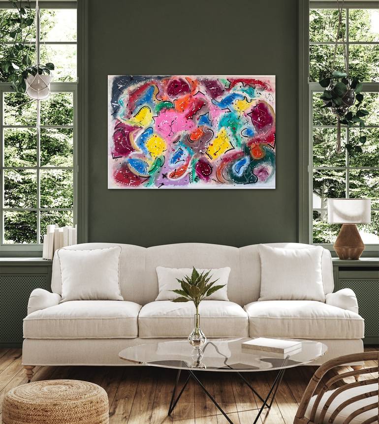 Original Contemporary Abstract Mixed Media by Deborah Zaniolli