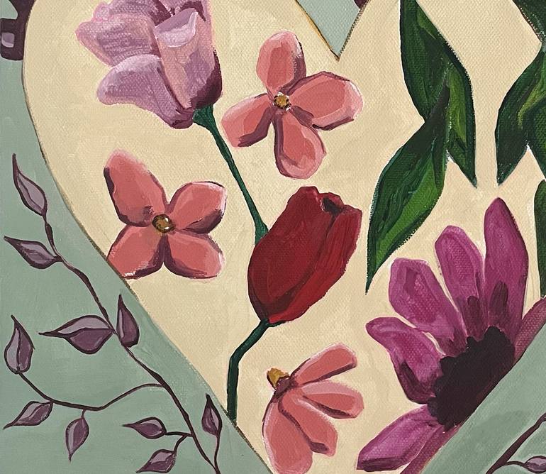 Original Contemporary Floral Painting by Nicole Simms
