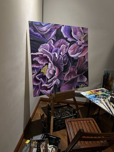 Print of Floral Paintings by Fatima Sajid