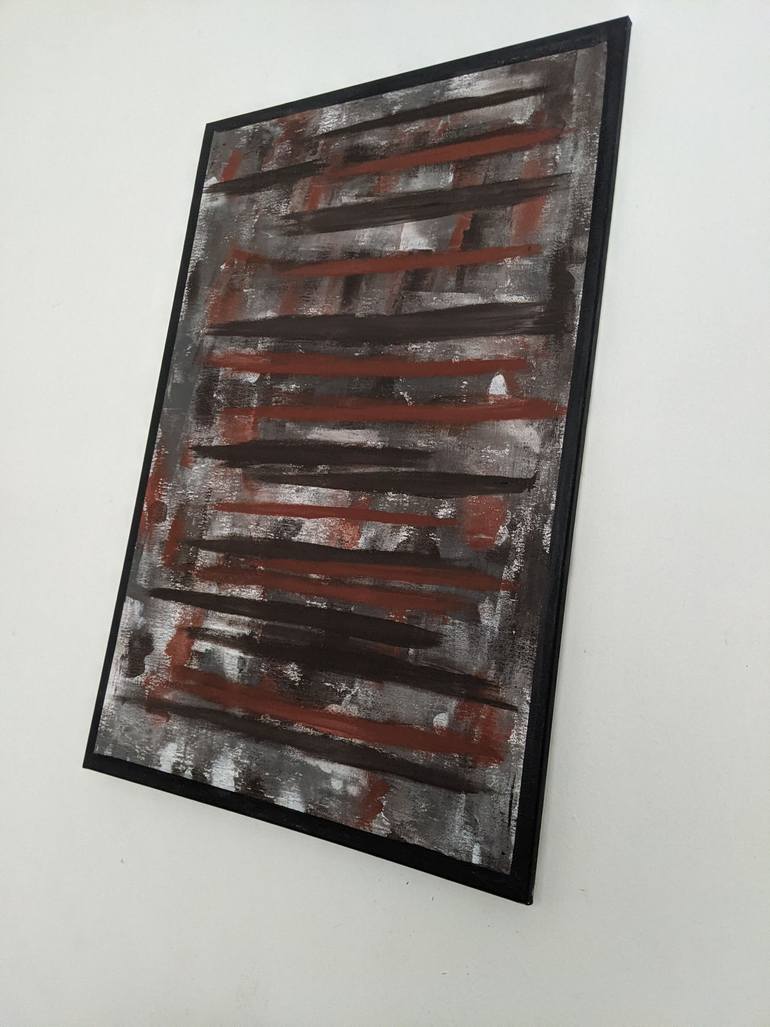 Original Art Deco Abstract Painting by Mohamed Hafiz
