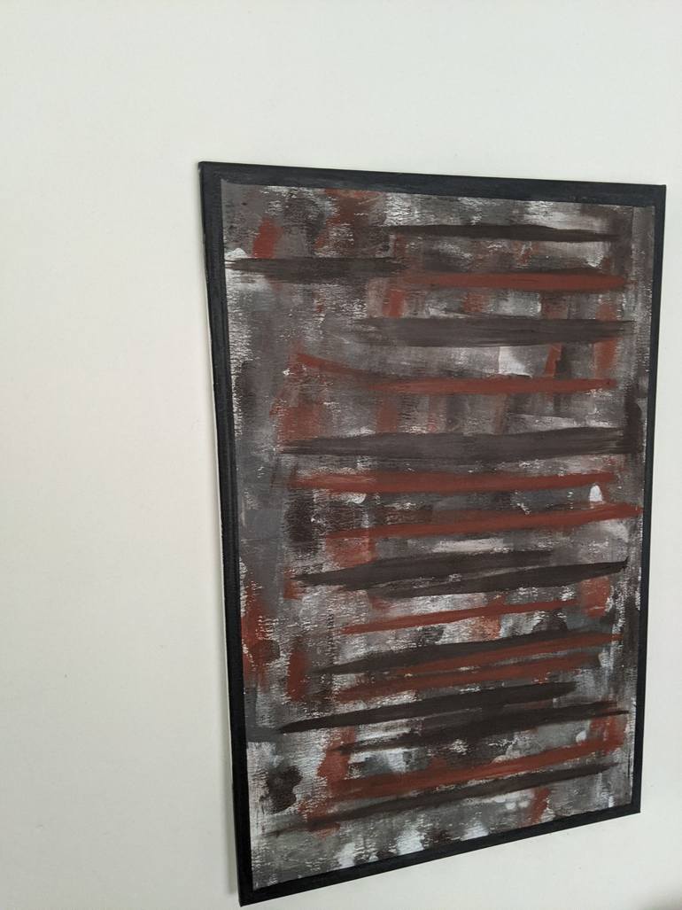 Original Art Deco Abstract Painting by Mohamed Hafiz