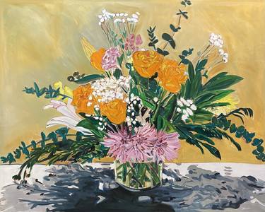 Original Abstract Expressionism Floral Paintings by Maggie Clifford-Bandstra