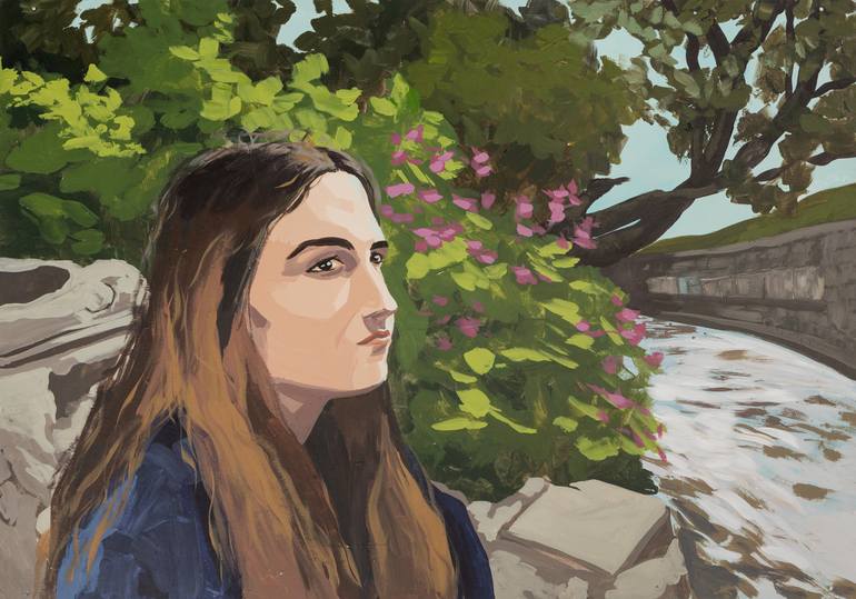 Original Figurative Nature Painting by Dalia Juodakyte