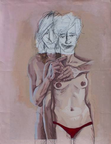 Original Figurative Erotic Paintings by Dalia Juodakytė