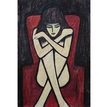 Original Expressionism Women Paintings by Danilo Mančić