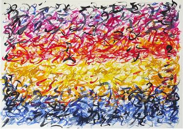 Original Abstract Expressionism Abstract Painting by Danilo Mančić