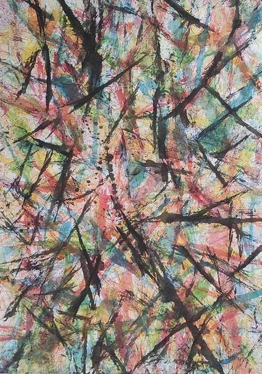 Original Abstract Expressionism Abstract Painting by Danilo MančIć