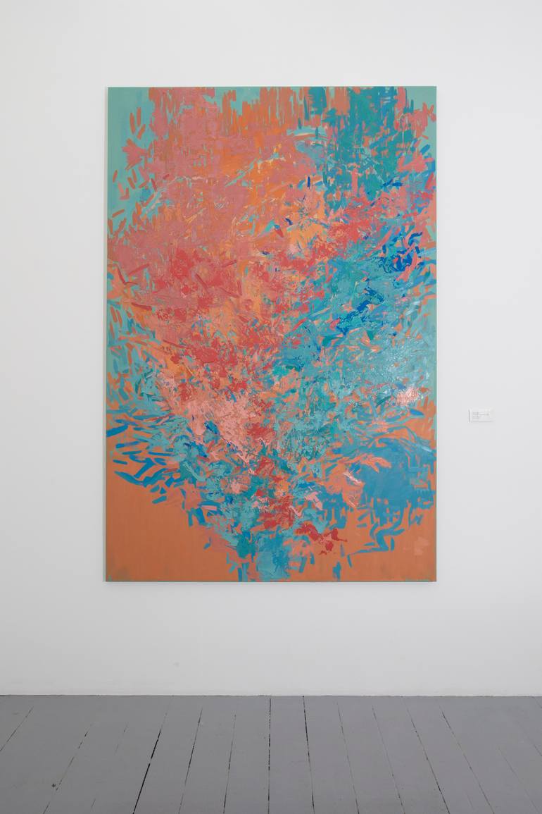 Original Abstract Expressionism Abstract Painting by Secil  Erel