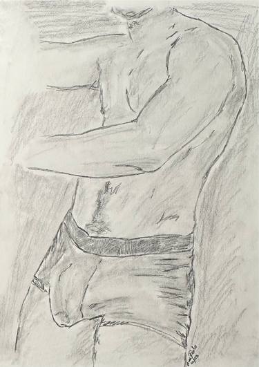 Original Figurative Body Drawings by Juan Rosales