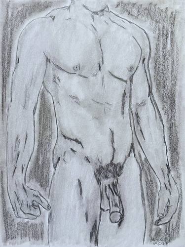 Original Realism Nude Drawings by Juan Rosales