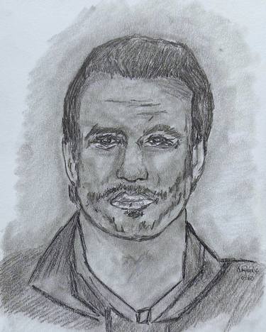 Original Fine Art Celebrity Drawings by Juan Rosales