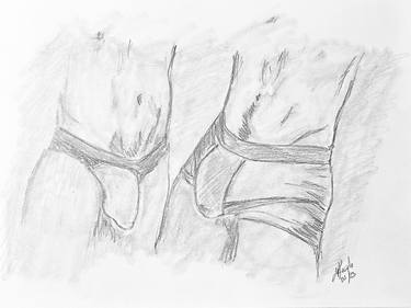 Original Fine Art Erotic Drawings by Juan Rosales