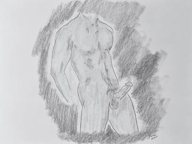 Original Fine Art Nude Drawings by Juan Rosales