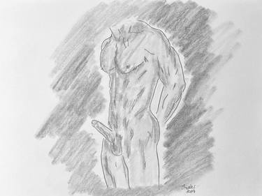 Original Realism Nude Drawings by Juan Rosales