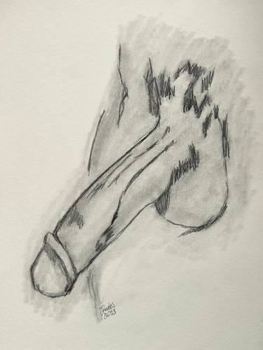 Original Expressionism Nude Drawings by Juan Rosales