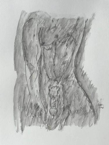 Original Nude Mixed Media by Juan Rosales